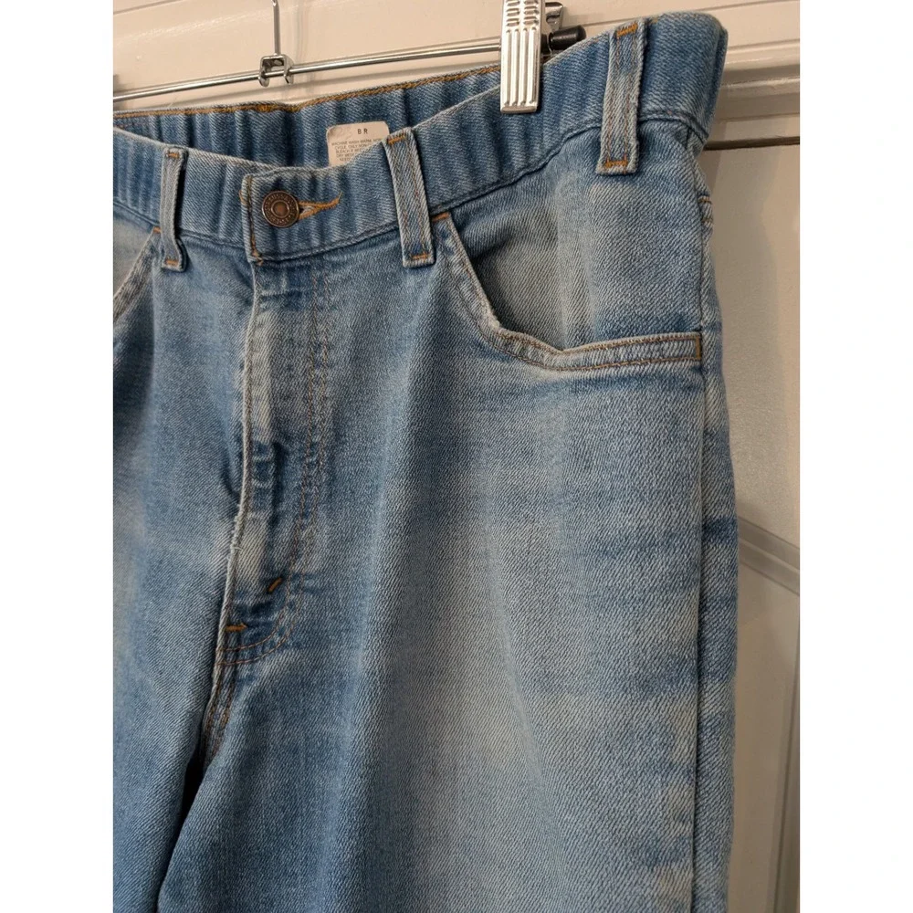 Levis 541 Mens Light Wash Orange Tab Elastic Waist‎ Straight Leg Jeans W35 L32